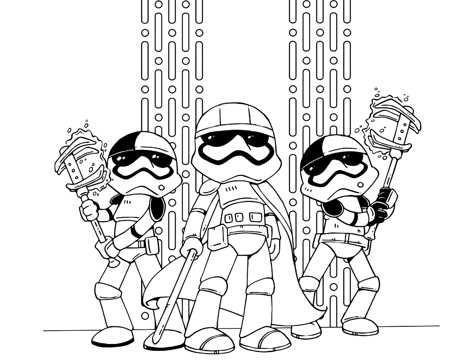 Star wars the last jedi cute coloring pages