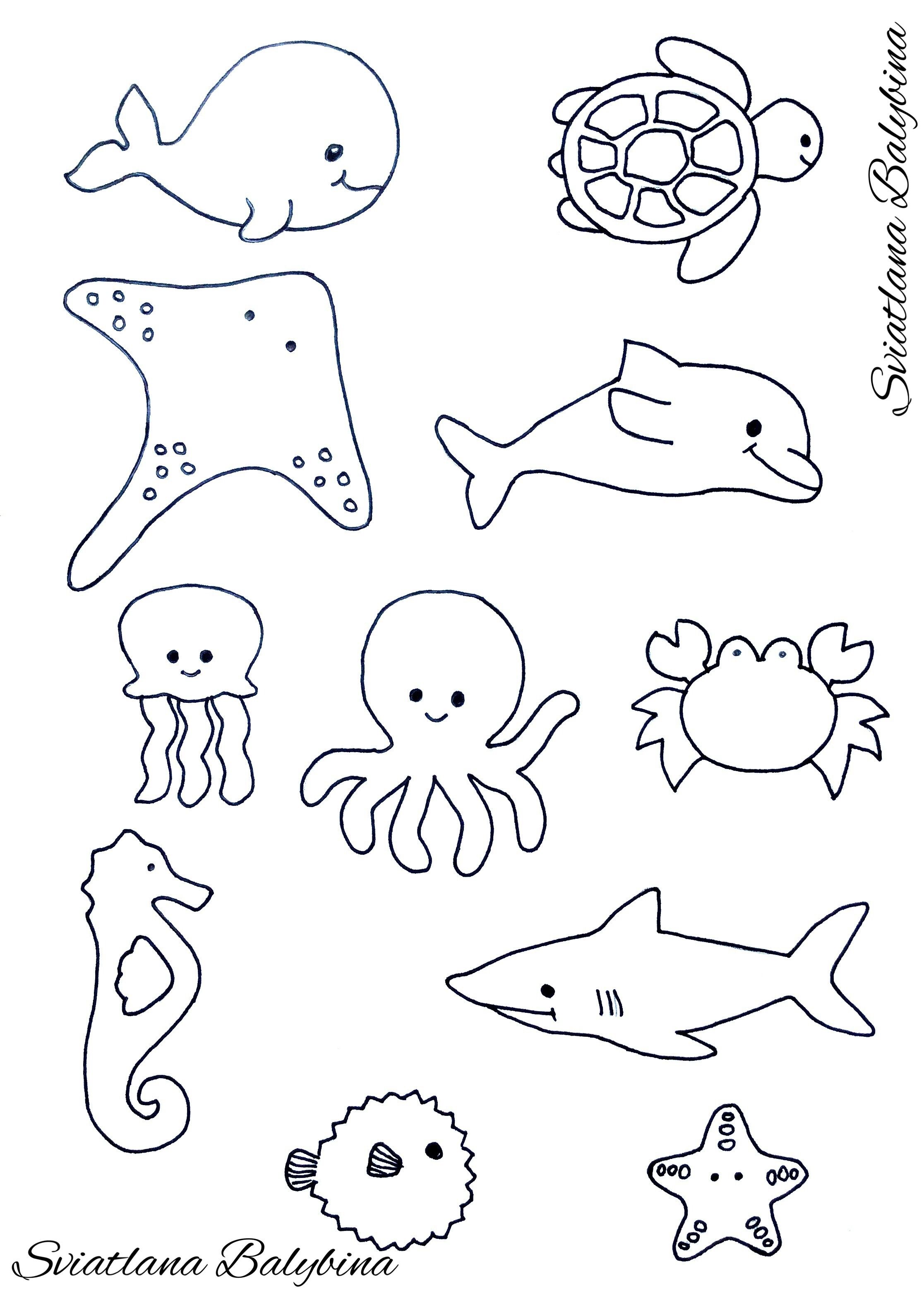 Ocean animals sea animals template sea animal crafts animal crafts for kids animal templates