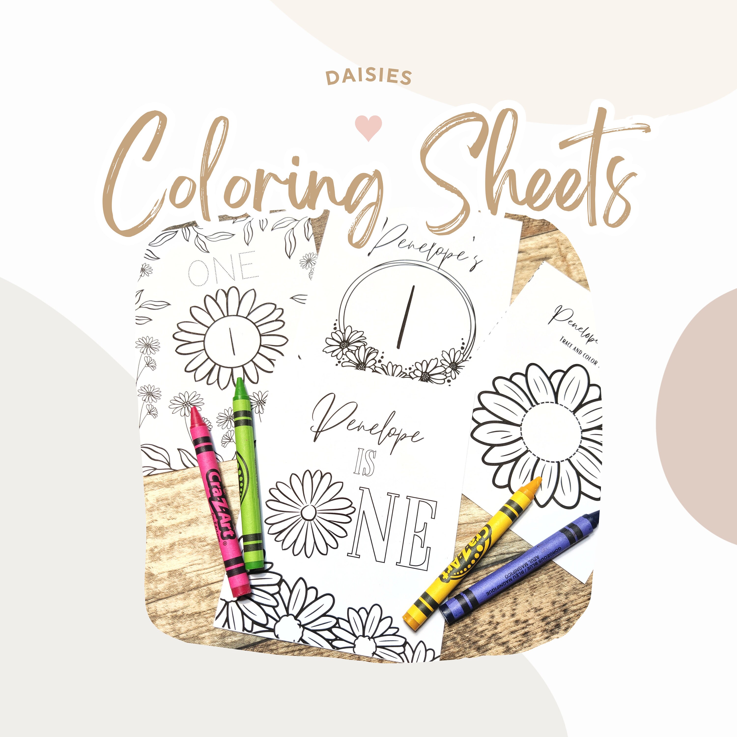 Daisy coloring sheet