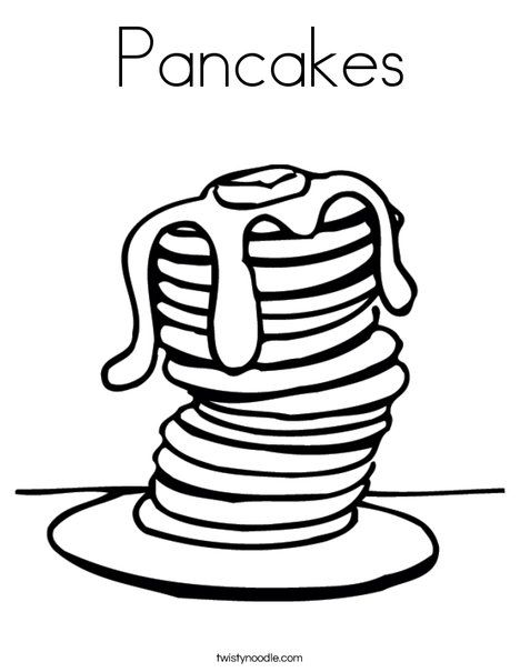 Pancakes coloring page pancake party birthday coloring pages coloring pages