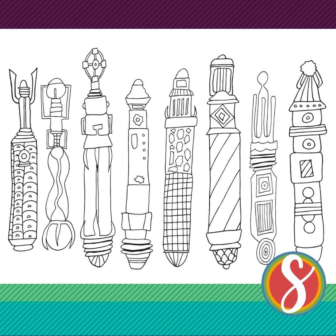 Free doctor who coloring pages â stevie doodles
