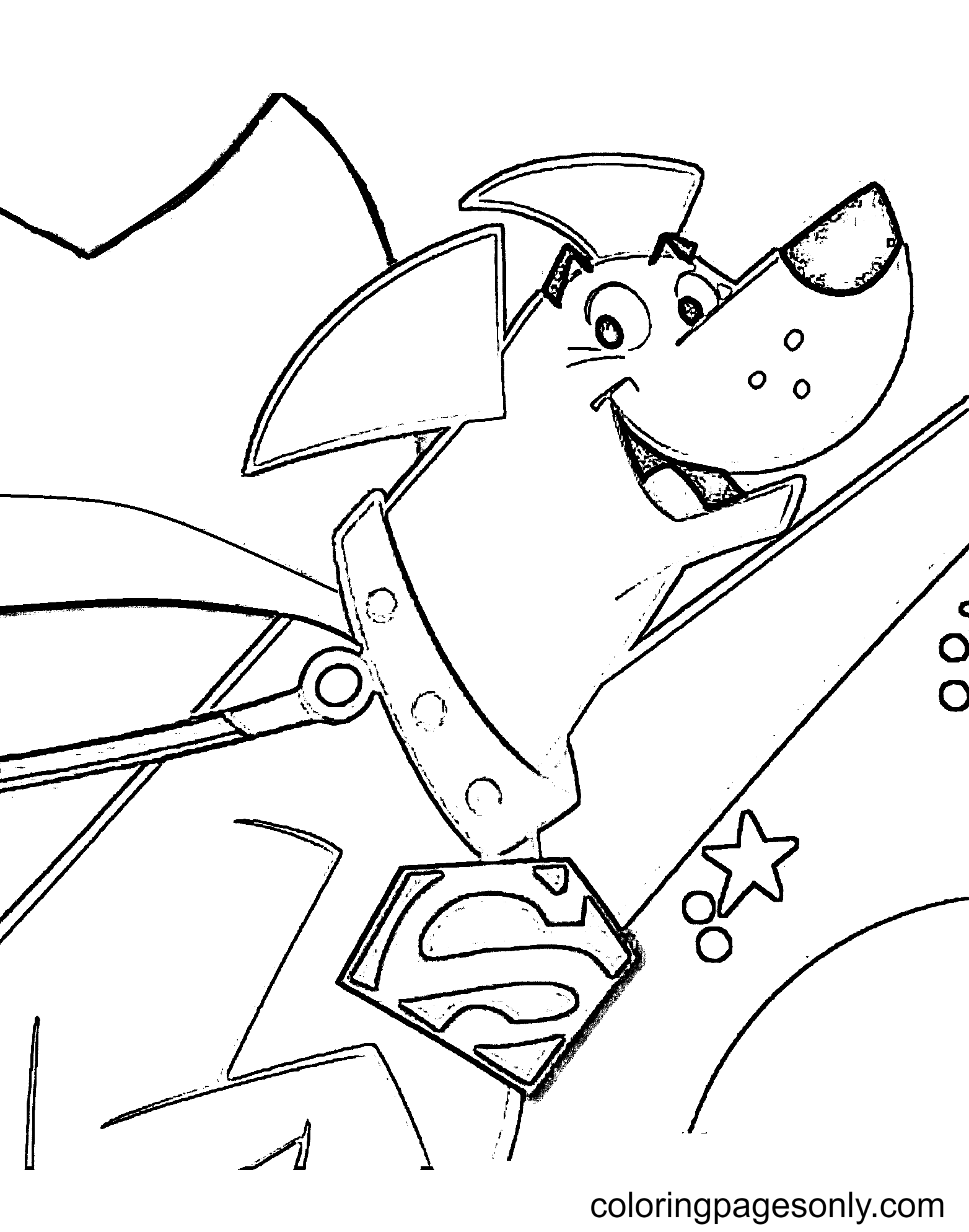 Krypto super pets coloring pages