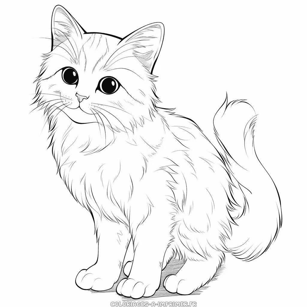 Coloriage chat rãaliste pour adulte coloriages ã imprimer gratuitement