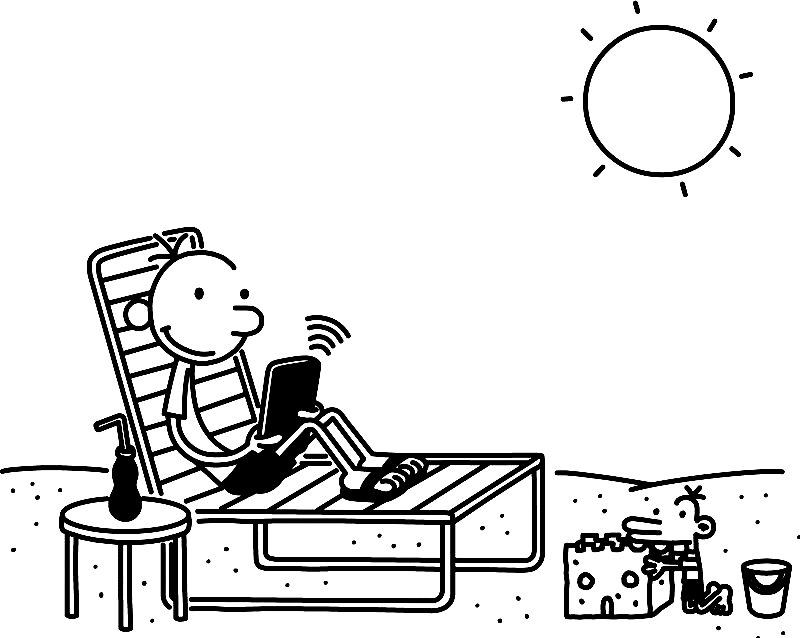 Diary of a wimpy kid coloring pages printable for free download