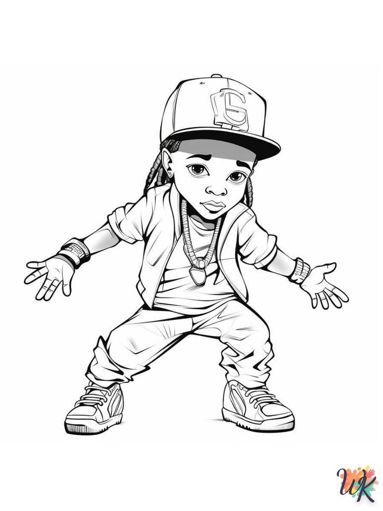 Dibujos para colorear hip hop by dibujosparacolorear on