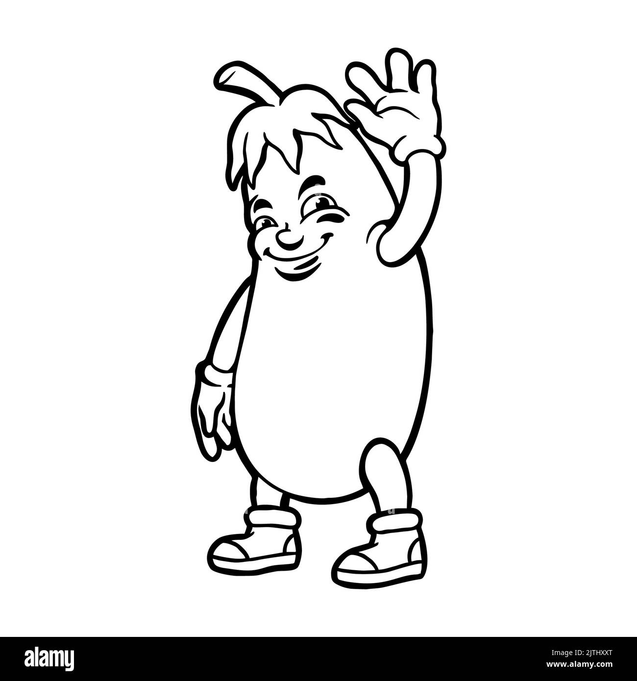 Pepper vegetable cartoon coloring book fotografãas e imãgen de alta roluciãn