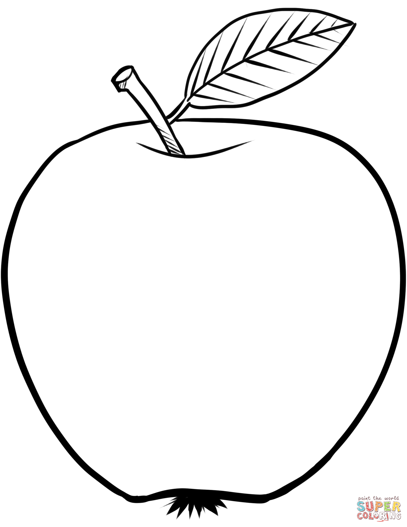 Dibujo de manzana para colorear dibujos para colorear imprimir gratis