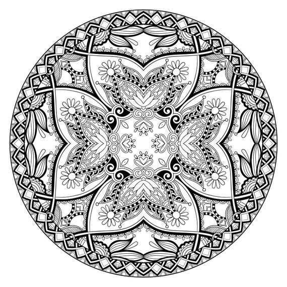 Mandala for adults coloring pages for adults very difficult instant download relax and unwind with our stunning collection of mandala
