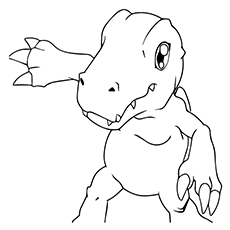 Lovely free printable digimon coloring pages online