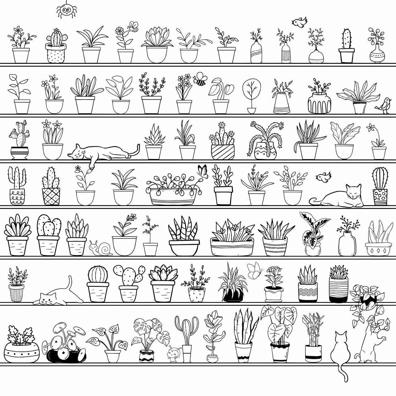 Digital coloring page