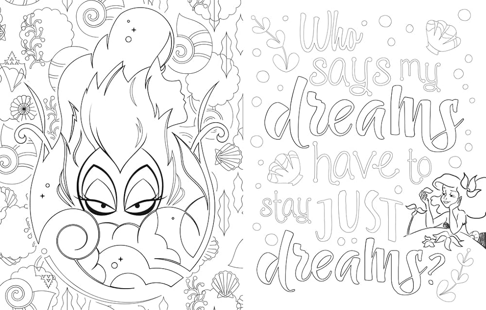Disney quotes to live your life by colouring book a collection of inspirational sayings and words of wisdom walt disney books
