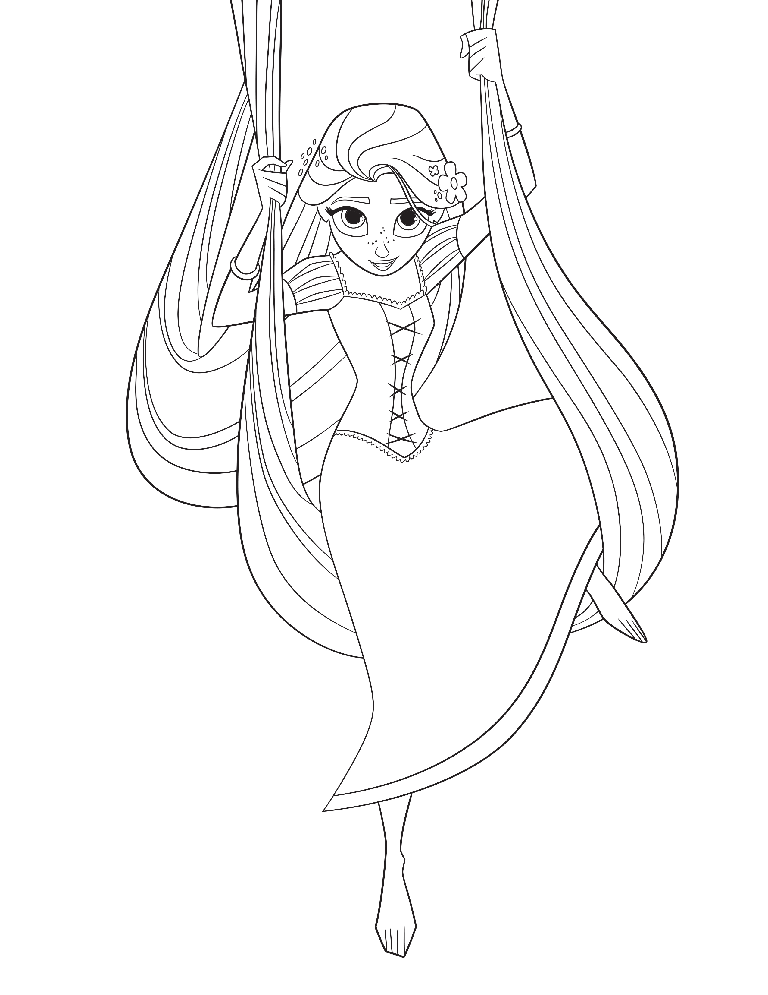Tangled the series coloring pages
