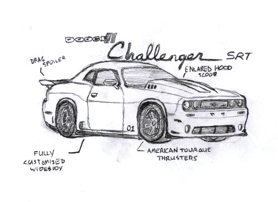 Dodge challenger srt custom design by hammerheadturner on