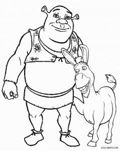 Shrek and donkey coloring pages shrek coloring pages for kids kids coloring books
