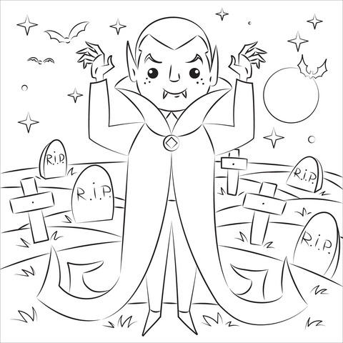 Dracula coloring pages by coloringpageswk on