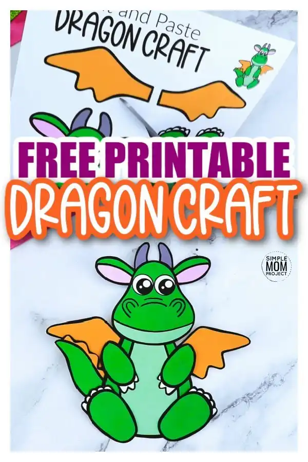 Free printable dragon craft template â simple mom project