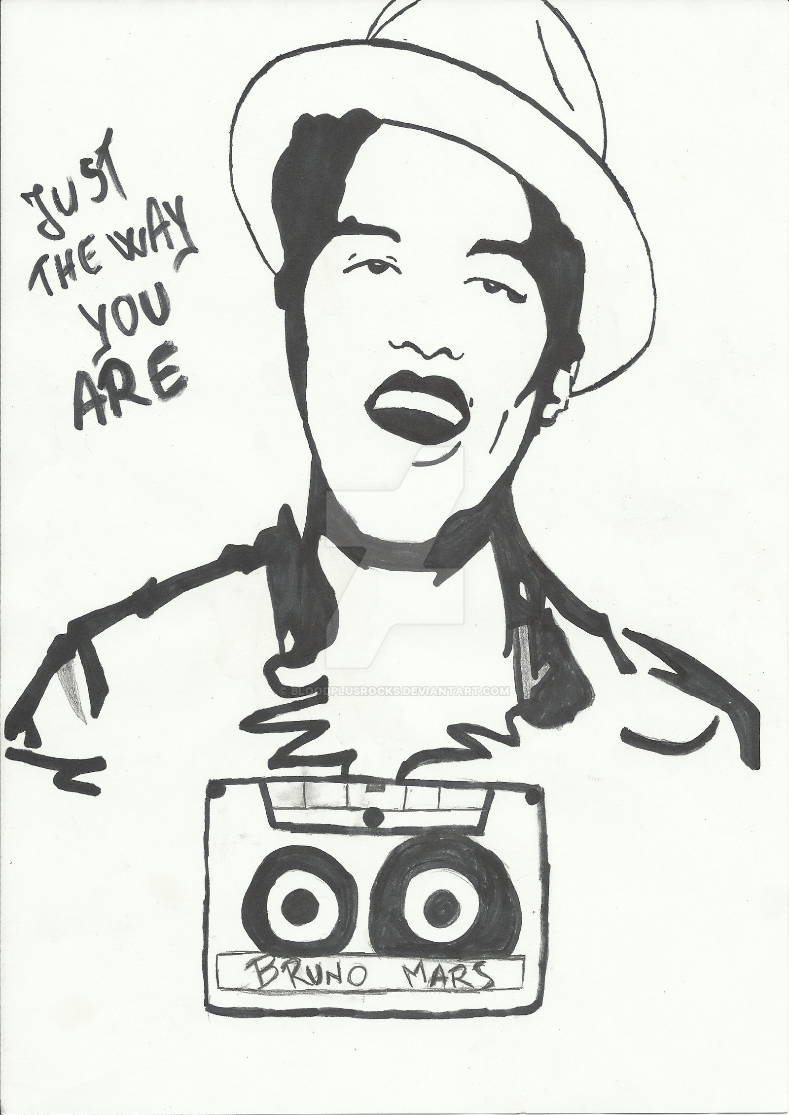 Brunomars just the way you are by bloodplusrocks on