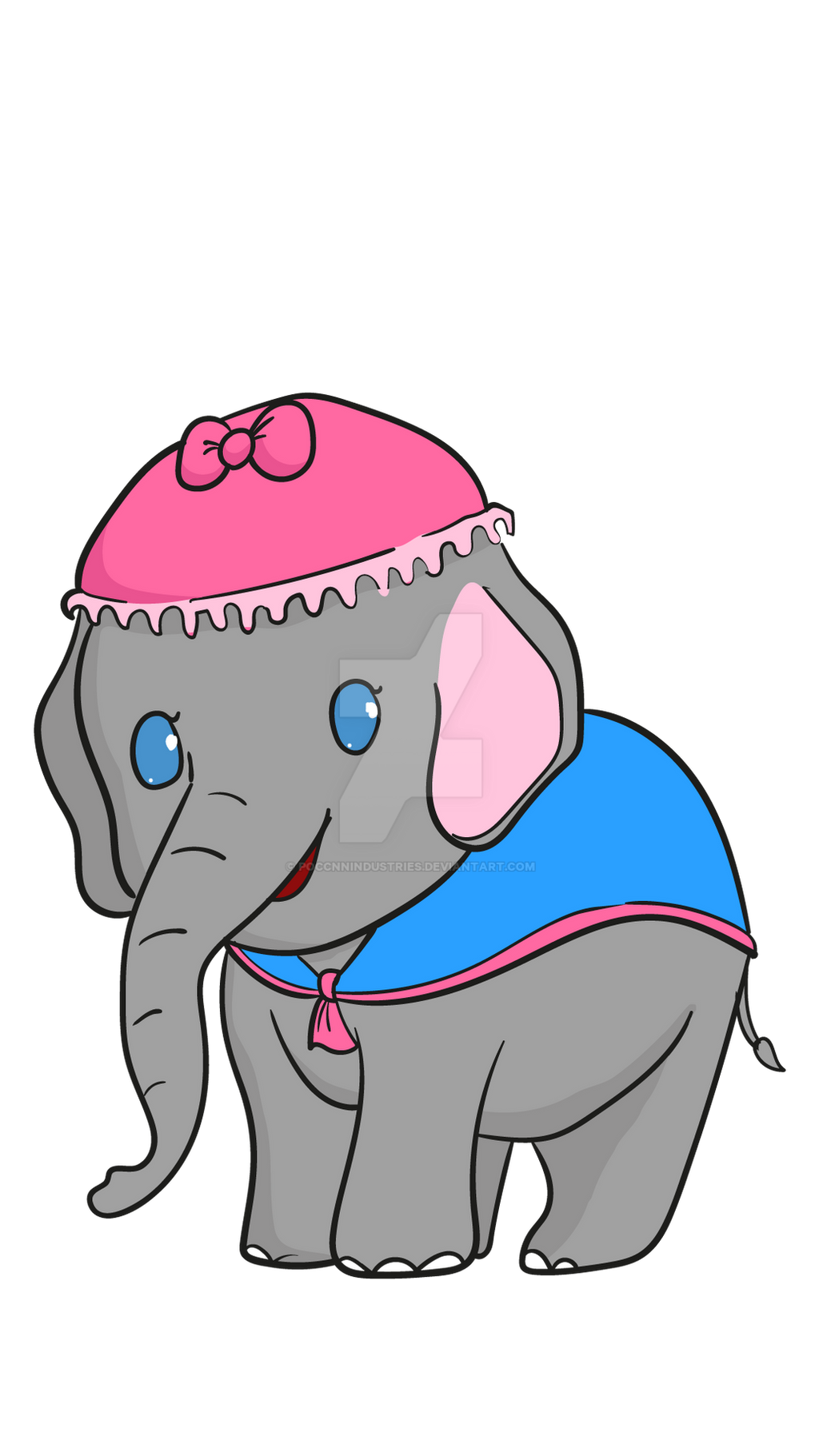 Chibi mrs jumbo for print dumbo by poccnnindustries on
