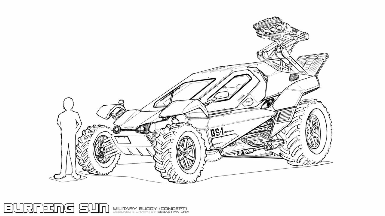 Burning sun military buggy original by sskylinee on