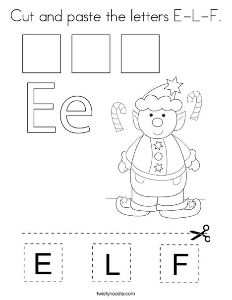 Cut and paste the letters e