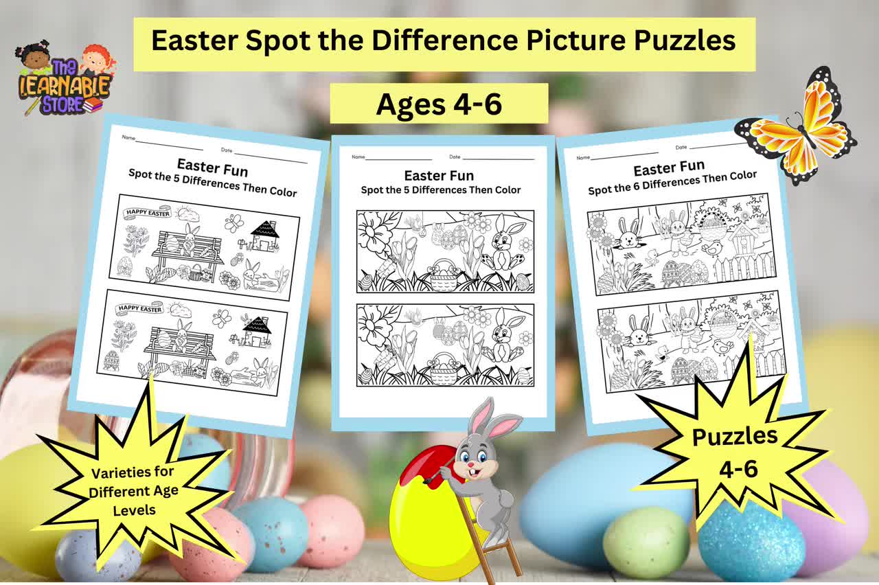 Buy easter spot the difference game for kids ages