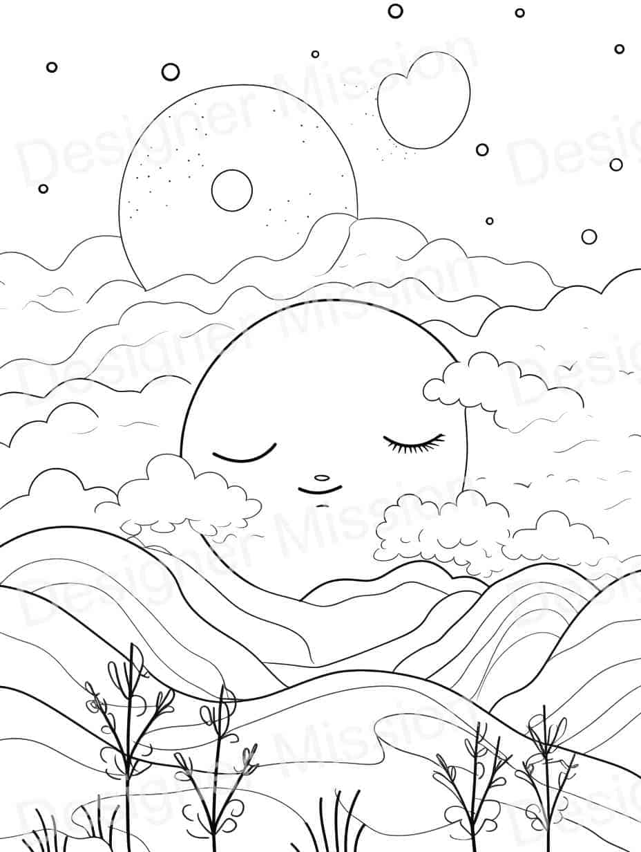 Aesthetic coloring pages kids adults