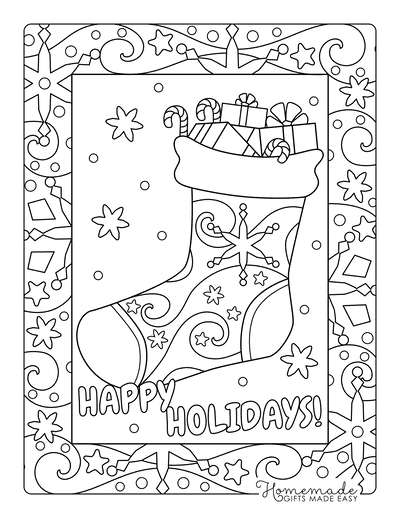 Free printable christmas coloring pages for adults