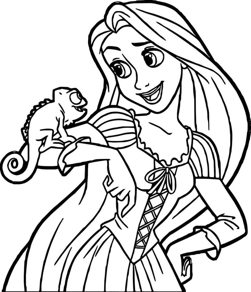 Tangled coloring pages by coloringpageswk on