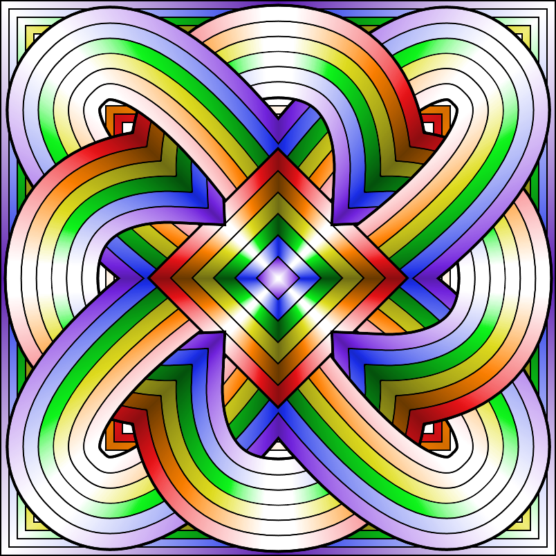 Dont eat the paste geometric rainbow box and coloring page