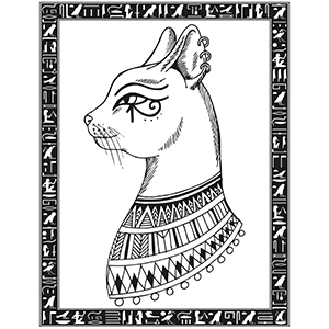 Ancient egypt coloring book for adults egyptian designs for stress relief and relaxation