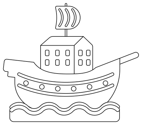 Dibujo de arca de noã para colorear dibujos para colorear imprimir gratis