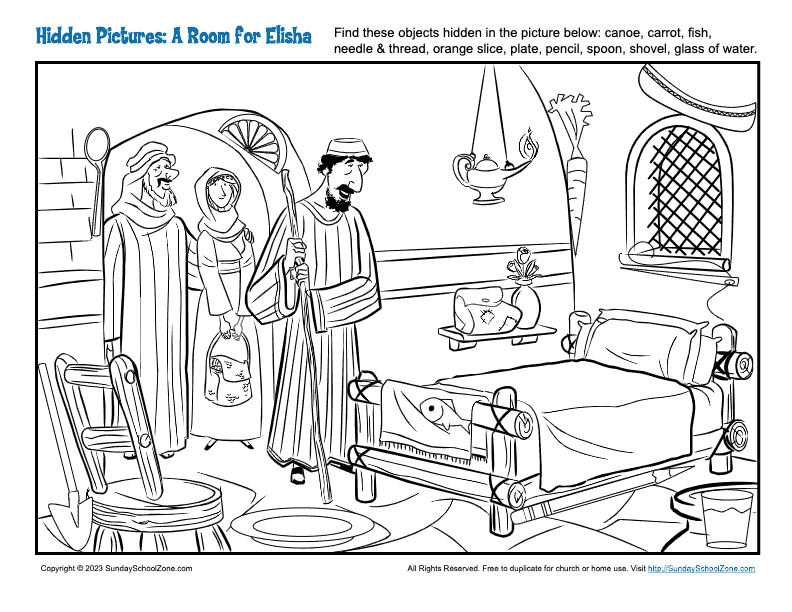 Free printable elisha bible activities on sunday school zone
