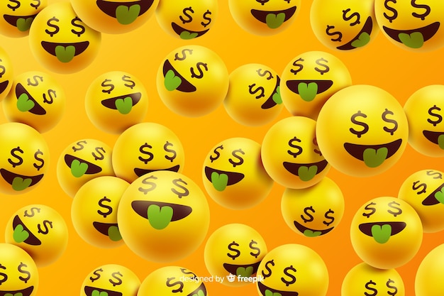Vector e ilustracion de emoji dinero para dcargar gratis