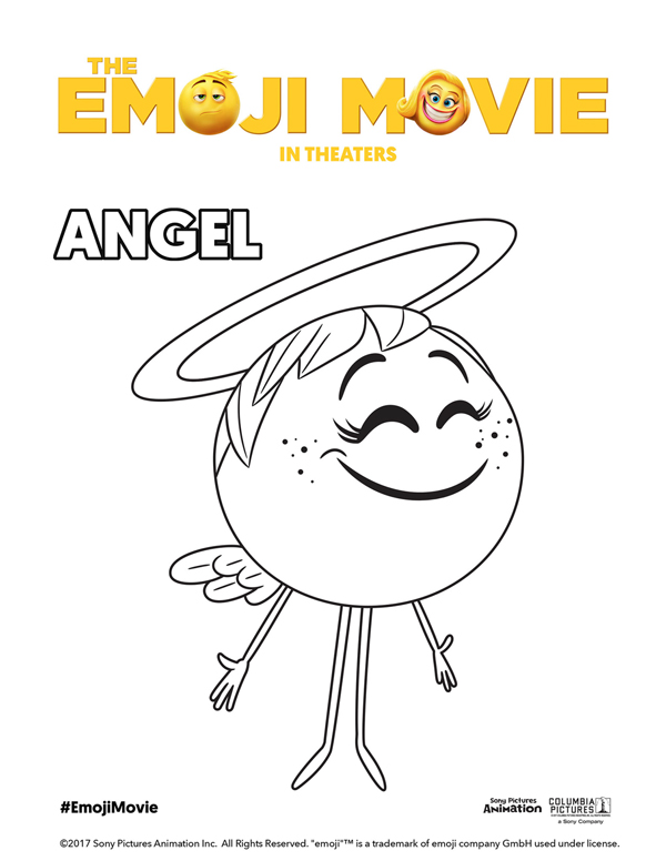 Printable emoji movie coloring pages theemojimovie emojimovie