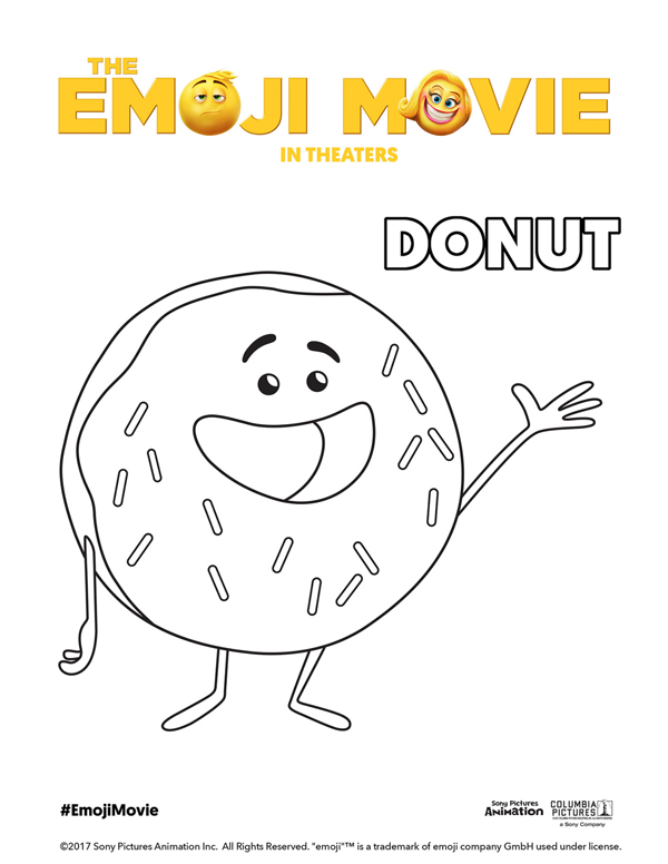 Printable emoji movie coloring pages theemojimovie emojimovie
