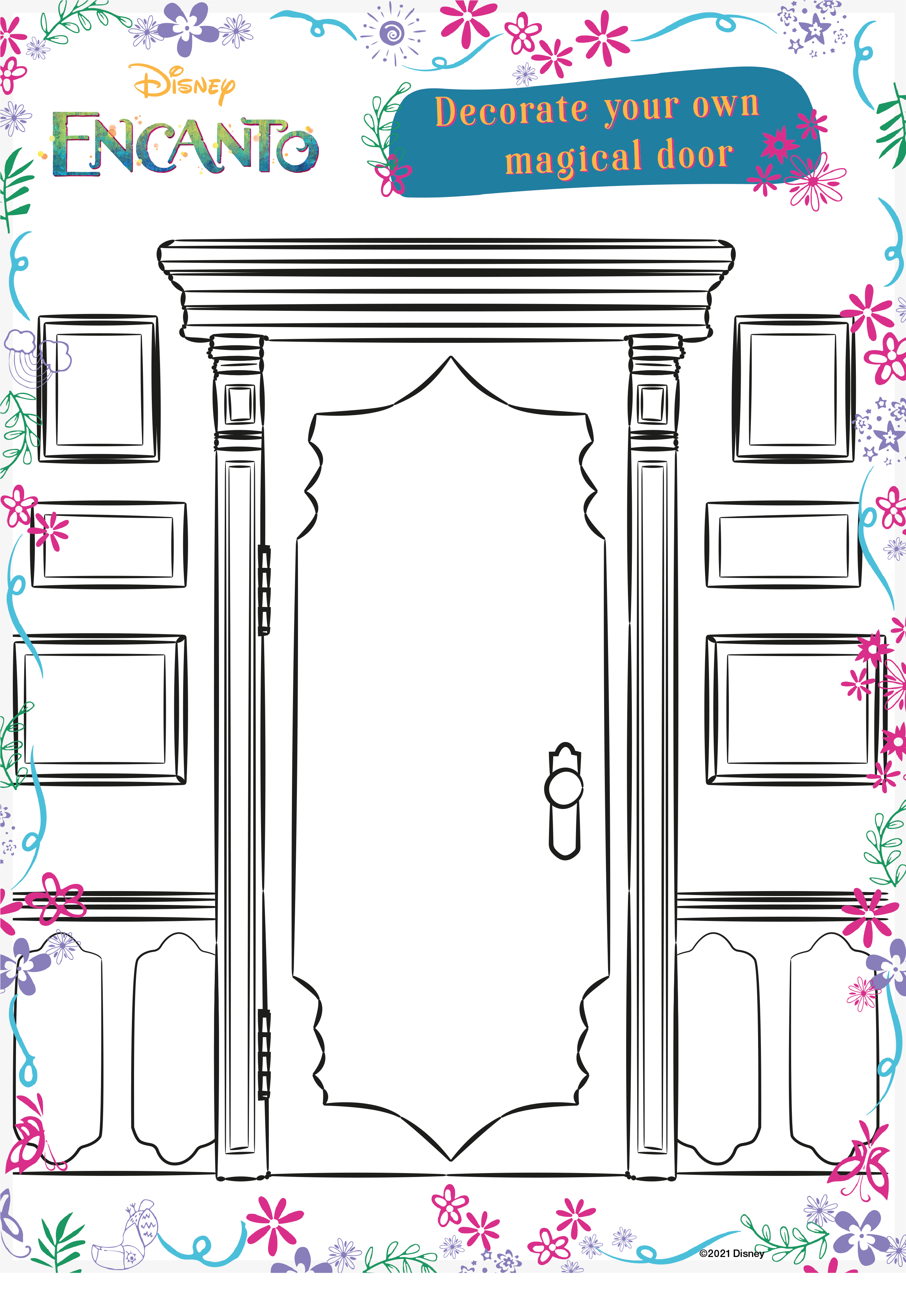 Encanto coloring pages and activity pack simply sweet days