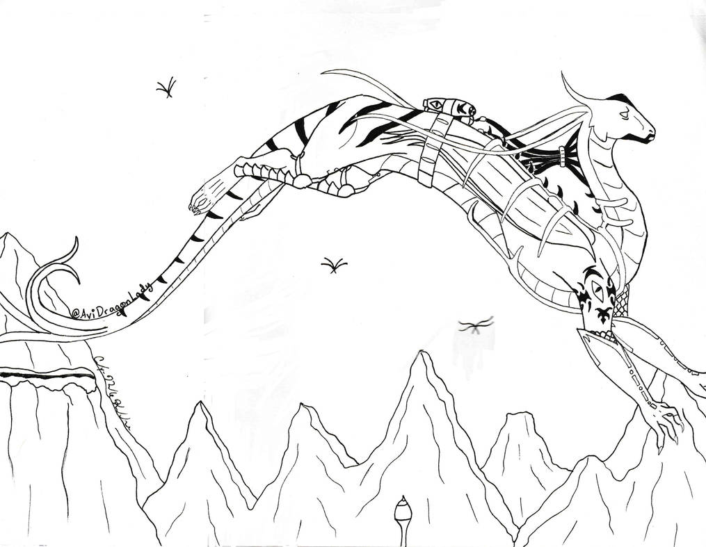 Android ender dragon coloring page by avidragonlady on