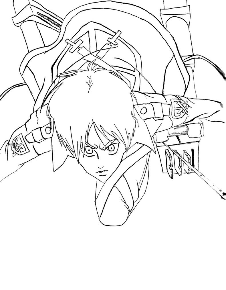 Eren yeager attacks line