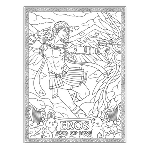 Greek gods loring book greek mythology adult louring book for stress relief relaxation with gods of anicient greece to lor fantasy gift for women men teens seniors busters