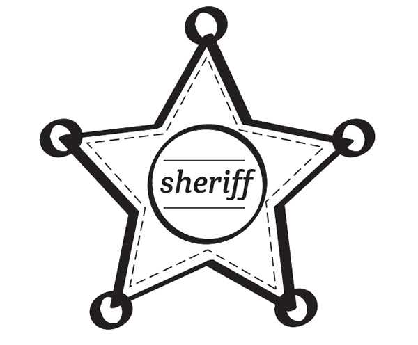 Dibujos para colorear estrella de sheriff sheriff decoraciãn vaquera