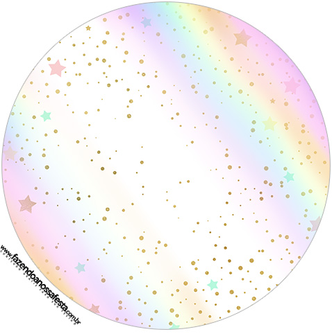 Unicorn with rainbow free printable cupcake wrappers and toppers