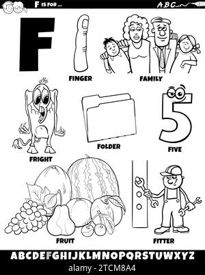 Coloring book family collection stock vector image art