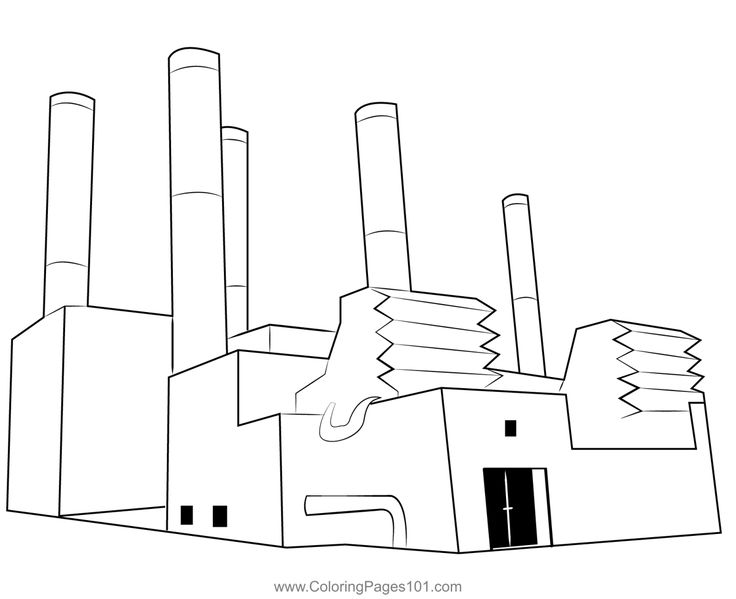 Power plant coloring page coloring pages power plant coloring pages for kids