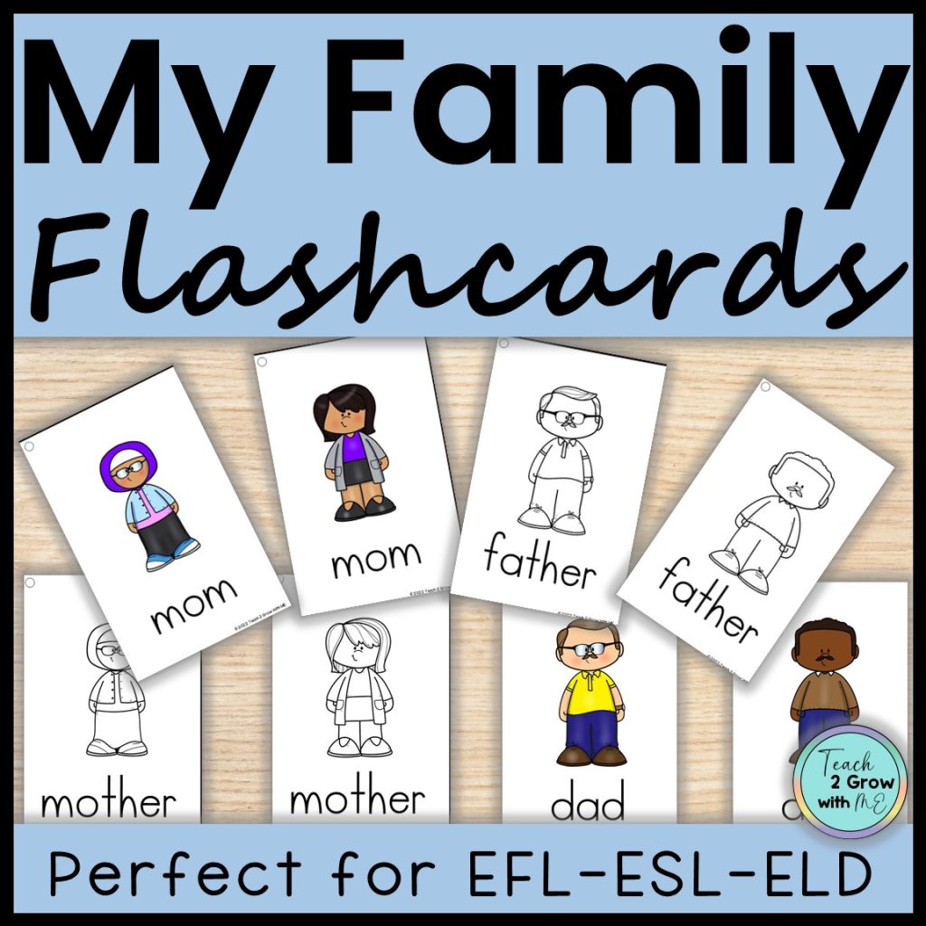 All about my family flashcards back to school made by teachers