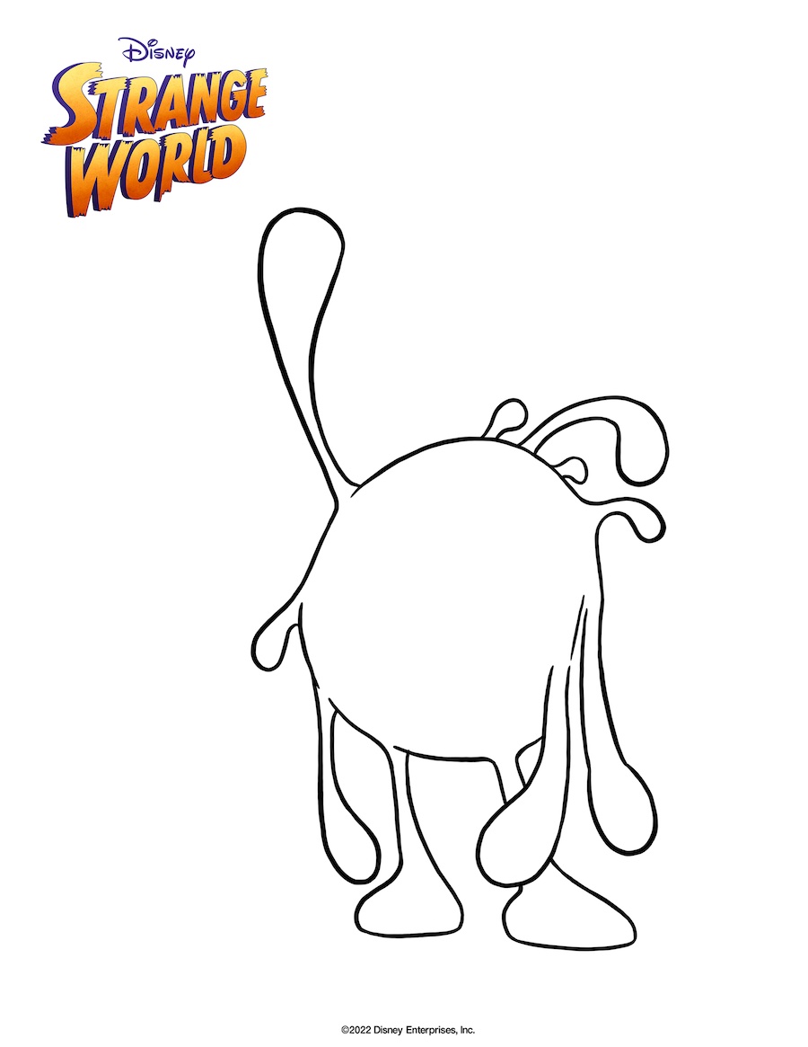 Strange world coloring pages
