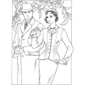 Creative haven jazz age fashions coloring book relaxing illustrations for adult colorists sun ming