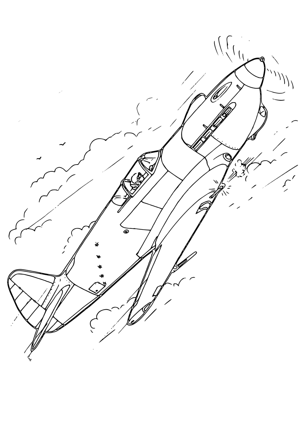 Free printable fighter jet real coloring page for adults and kids