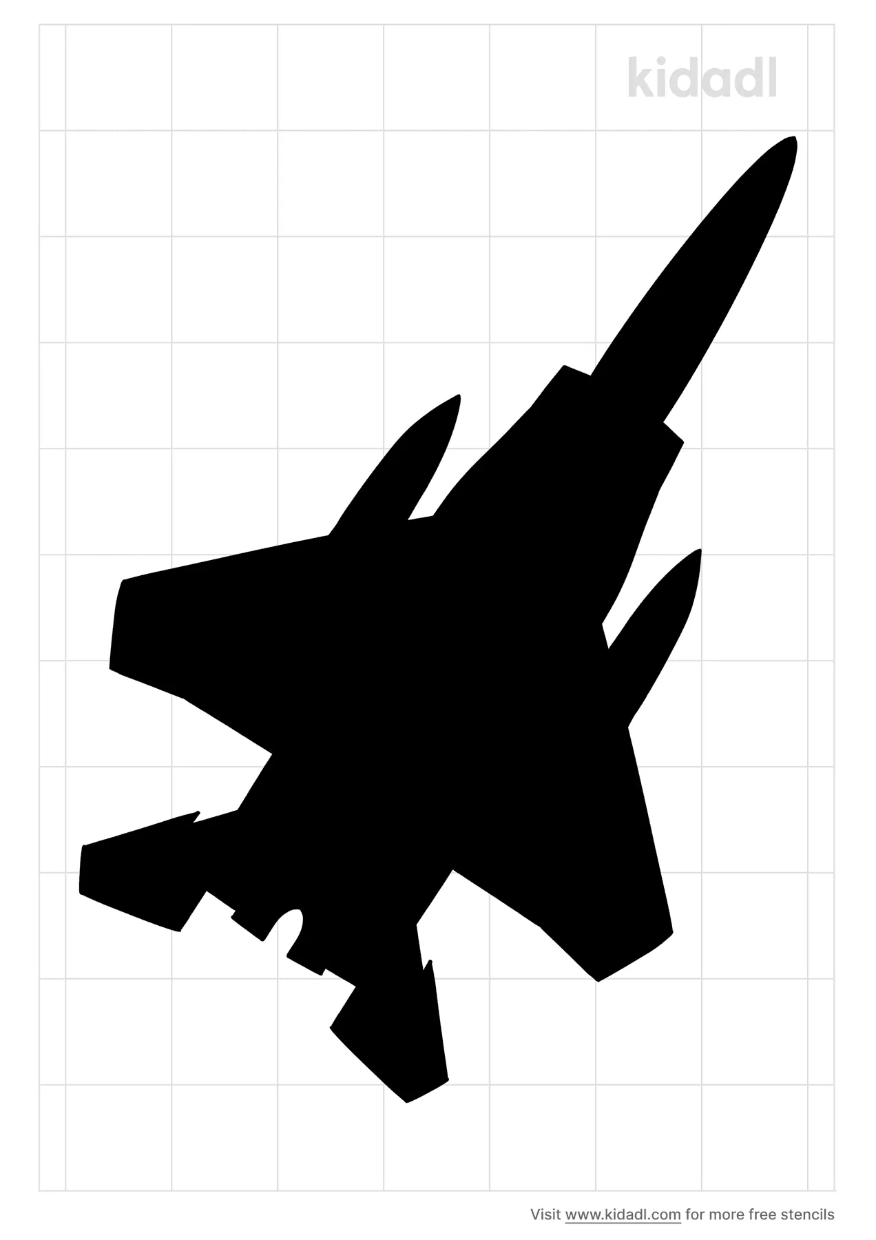 Free fighter jet stencil stencil printables