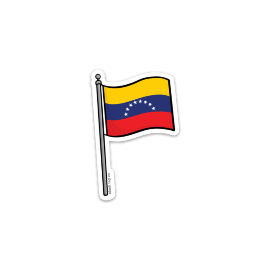 The venezuela flag sticker