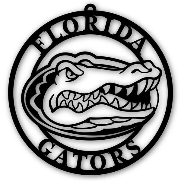 Black florida gators team logo cutout